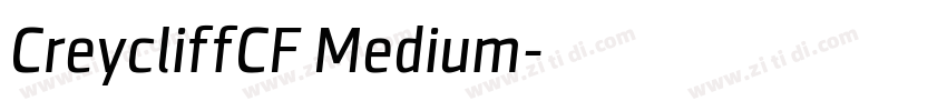 CreycliffCF Medium字体转换